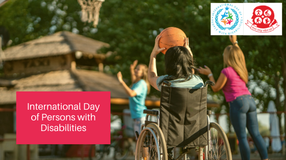 a lady on wheelchair ready to shoot the ball