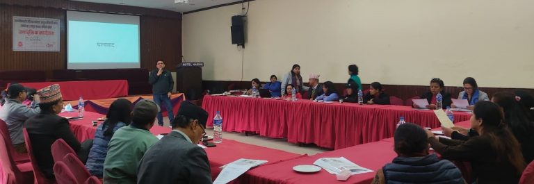 NDWA discussed with the local level representatives