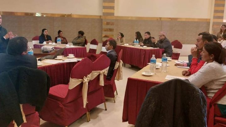 Kapil Aryal briefing about the CRPD reporting prosses