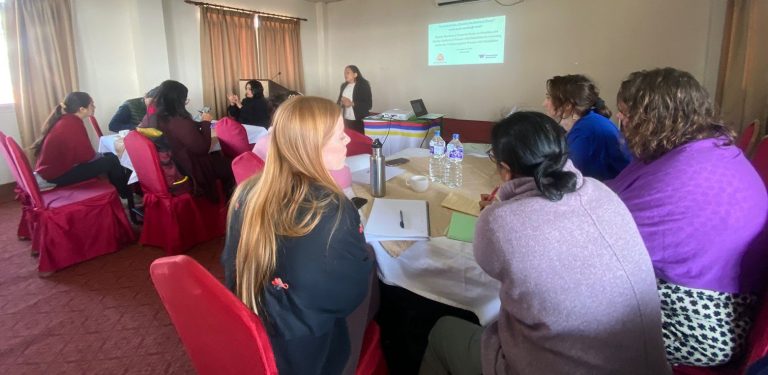 meena paudel VC of NDWA fasilitating the program