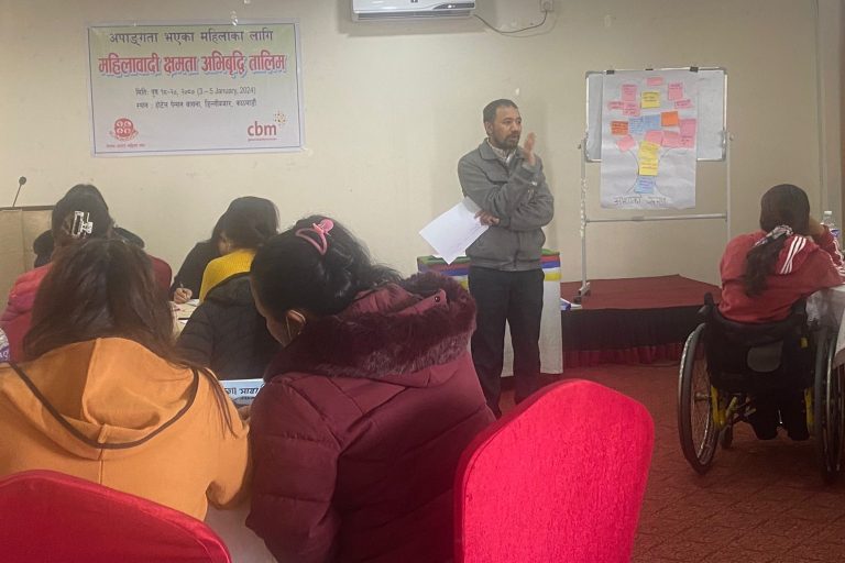 Sanjog Thakuri Facilitating the session