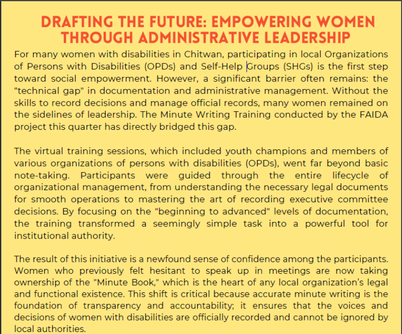 Drafting the Future; Empowering Women through Administrative Leadership 