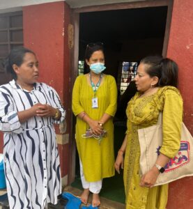 भोटेकोशी बाढी पहिरो प्रभावित क्षेत्रमा नेपाल अपाङ्ग महिला संघ